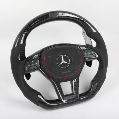 Mercedes-Benz W176/W204/W212/W218 2011-2015 A/C/E/CLS/CLA Class Carbon Fiber Steering Wheel